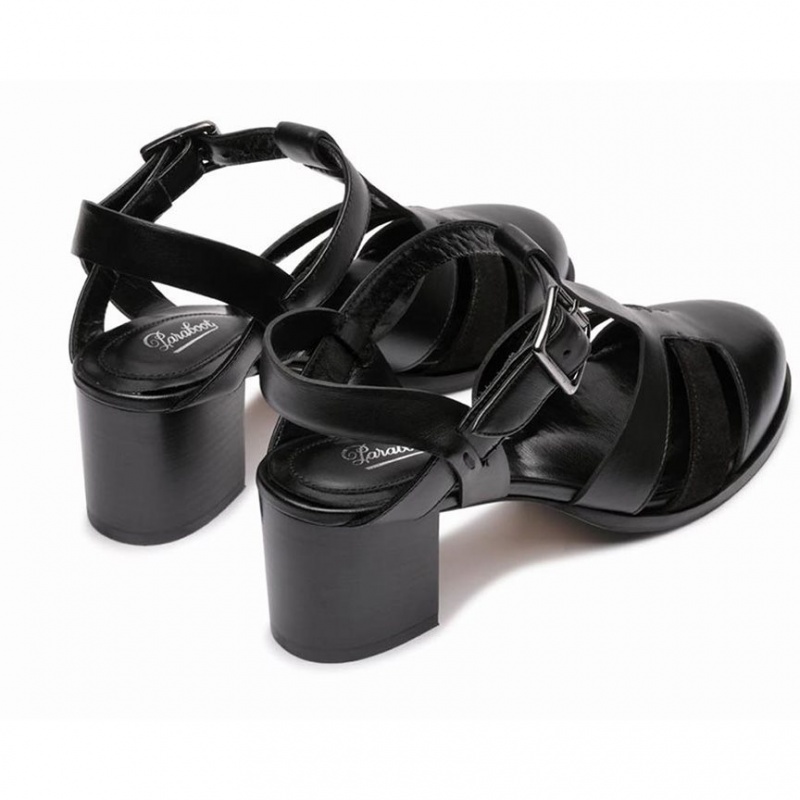 Paraboot Ponza Women's Sandals Black | CANADA 34670T