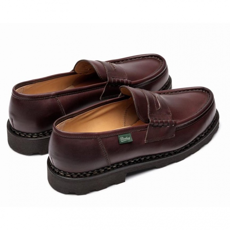 Paraboot Reims Men's Loafers Dark Brown | CANADA 48519O