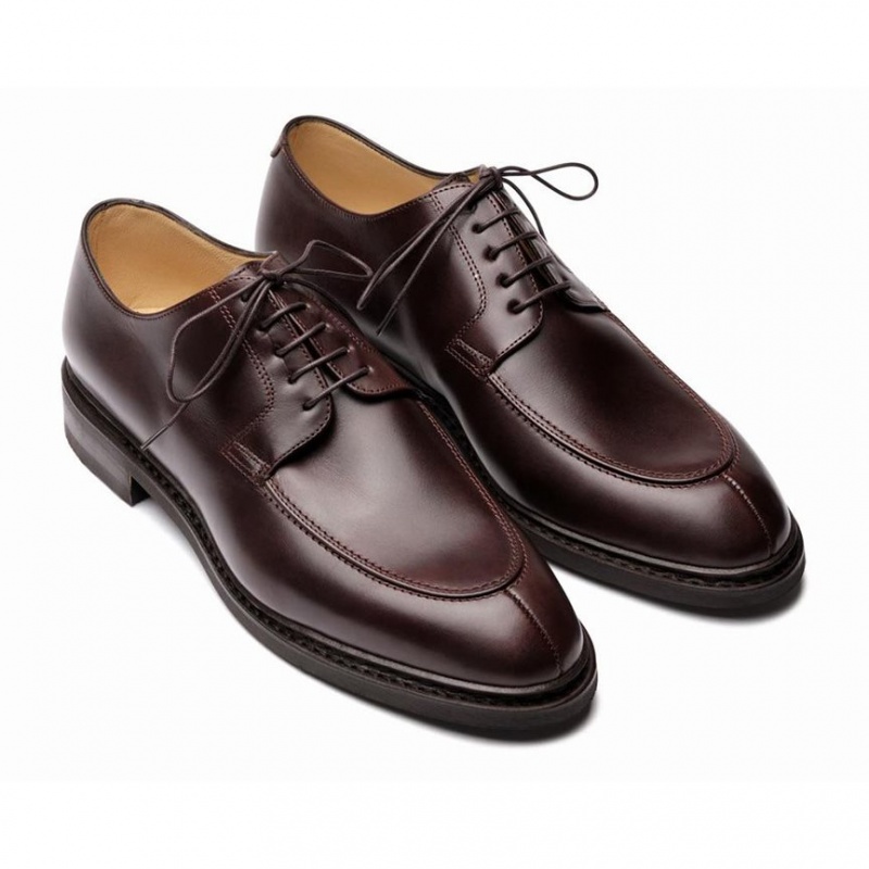 Paraboot Rousseau Men's Derby Shoes Burgundy | CANADA 83704V