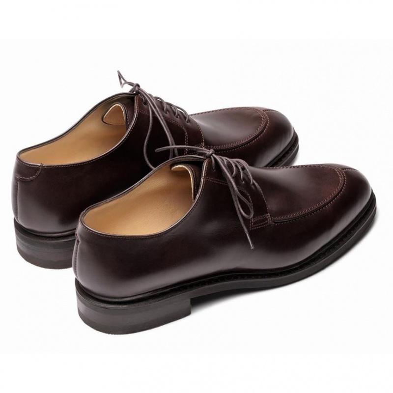 Paraboot Rousseau Men's Derby Shoes Burgundy | CANADA 83704V