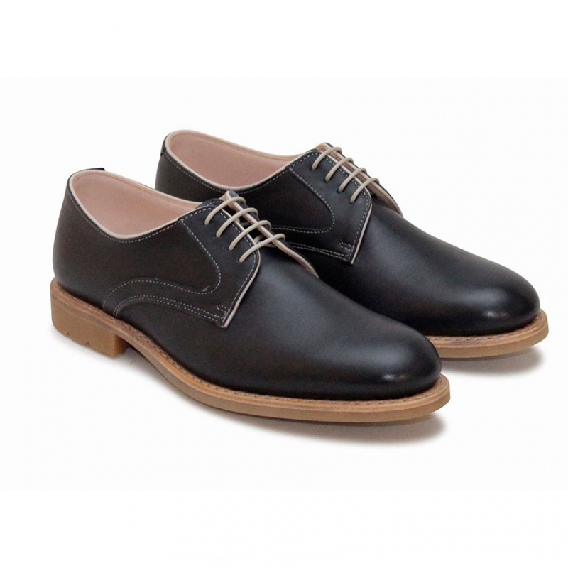 Paraboot Saphir Gy Women's Derby Shoes Black | CANADA 35714L