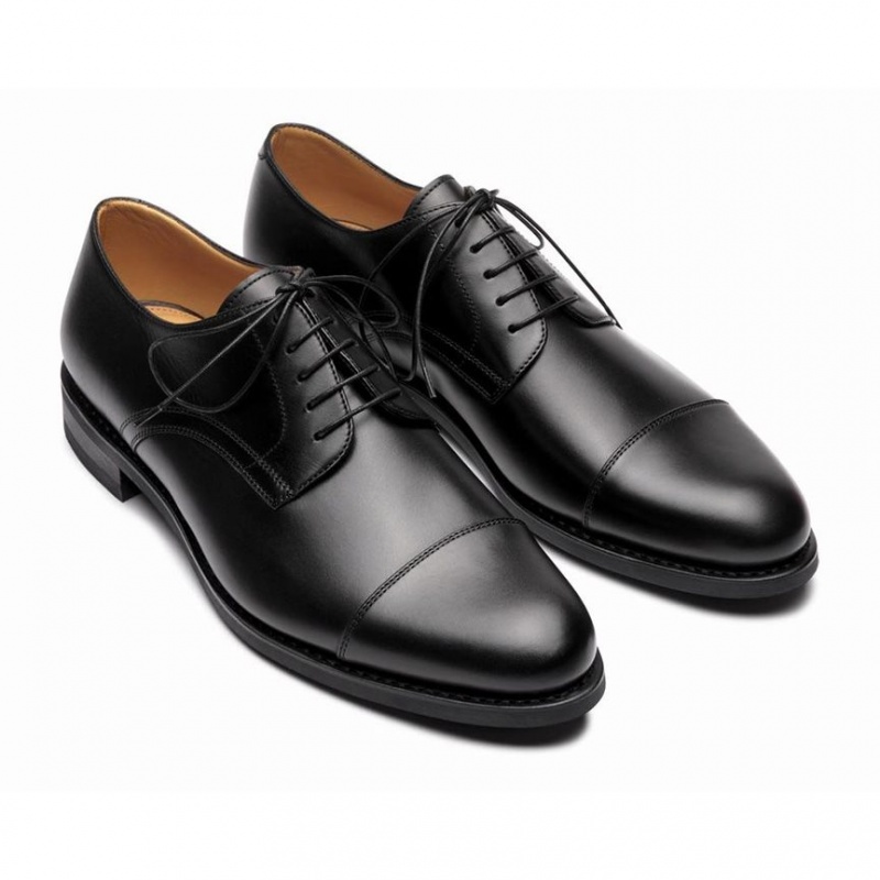 Paraboot Schubert Men's Derby Shoes Black | CANADA 65120H