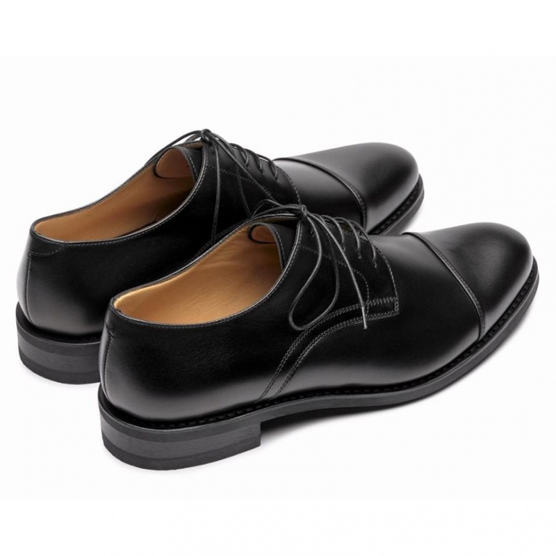 Paraboot Schubert Men's Derby Shoes Black | CANADA 65120H