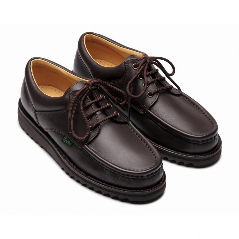 Paraboot Thiers Men's Derby Shoes Dark Brown | CANADA 52869M