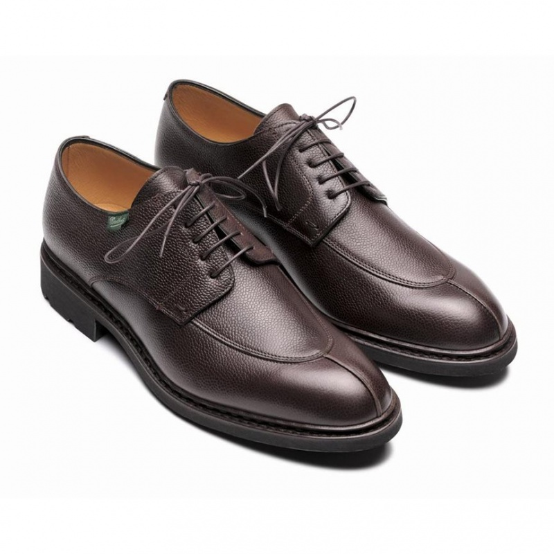 Paraboot Tournier Men's Derby Shoes Dark Brown | CANADA 69103Q