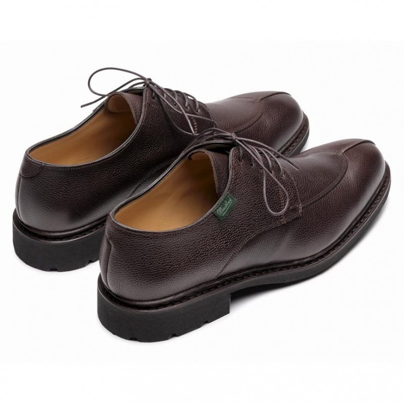 Paraboot Tournier Men's Derby Shoes Dark Brown | CANADA 69103Q