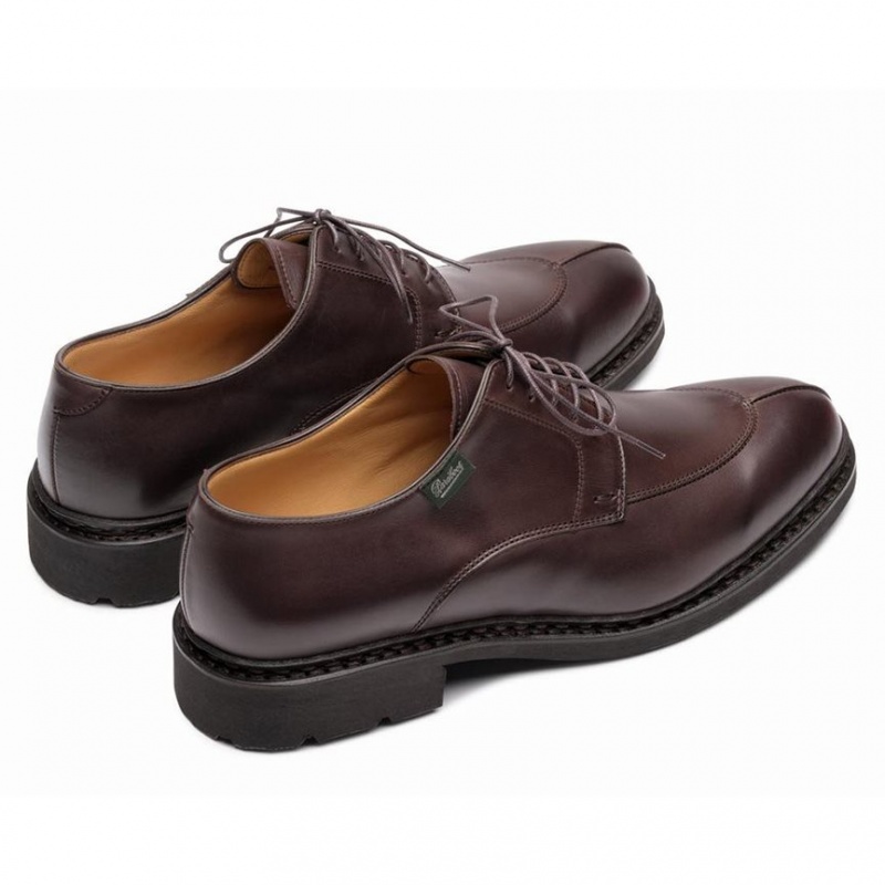 Paraboot Tournier Men's Derby Shoes Dark Brown | CANADA 91427O